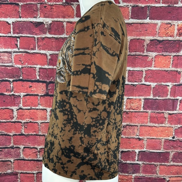 Affliction Men's Short Sleeve Graphic T-shirt - Black/Brown-Size: Large - NWOT - Picture 8 of 13